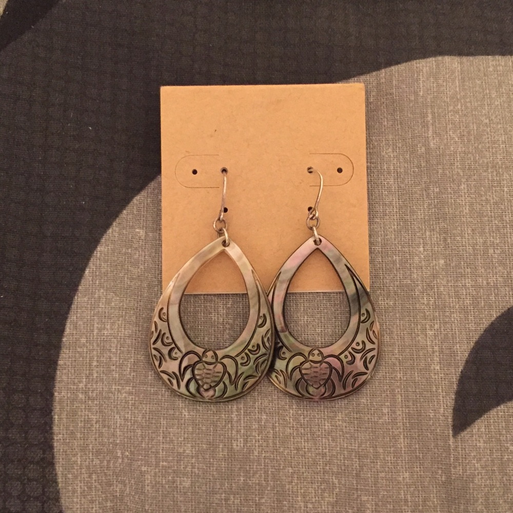 ❤SOLD❤ Handmade Pearl Coated Teardrop Earrings