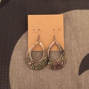 ❤SOLD❤ Handmade Pearl Coated Teardrop Earrings