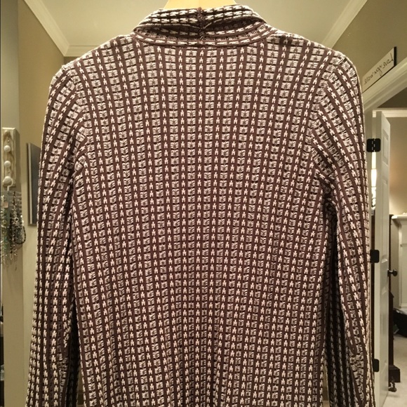 Kim Rogers NWOT Brown and Creme Sweater - Picture 2 of 3