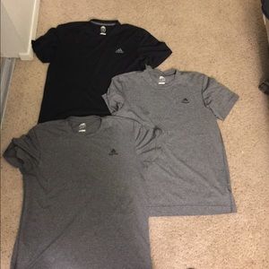 Bundle 3 adidas clima light workout shirts