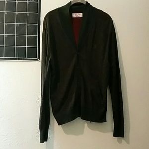 Warm dark burgundy cardigan