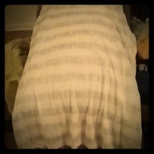 Gold and white tank top