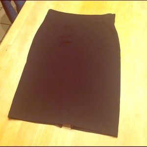 Black pencil skirt