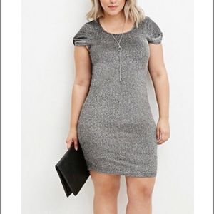 Forever 21 Metallic Shift Dress