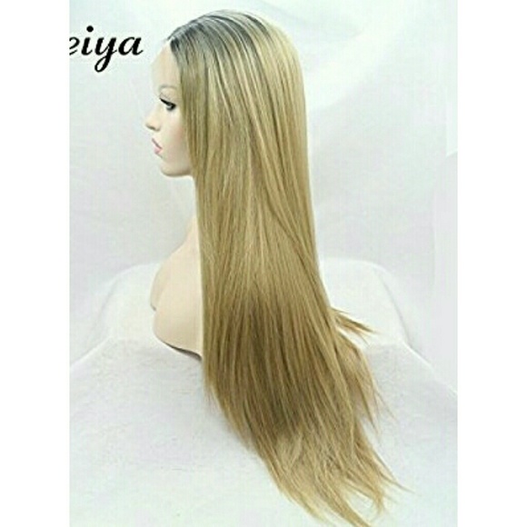 Ombre Blonde Human Lacefront Full Wig 22-26 inch