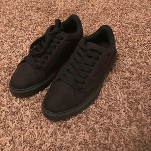 Black sneakers