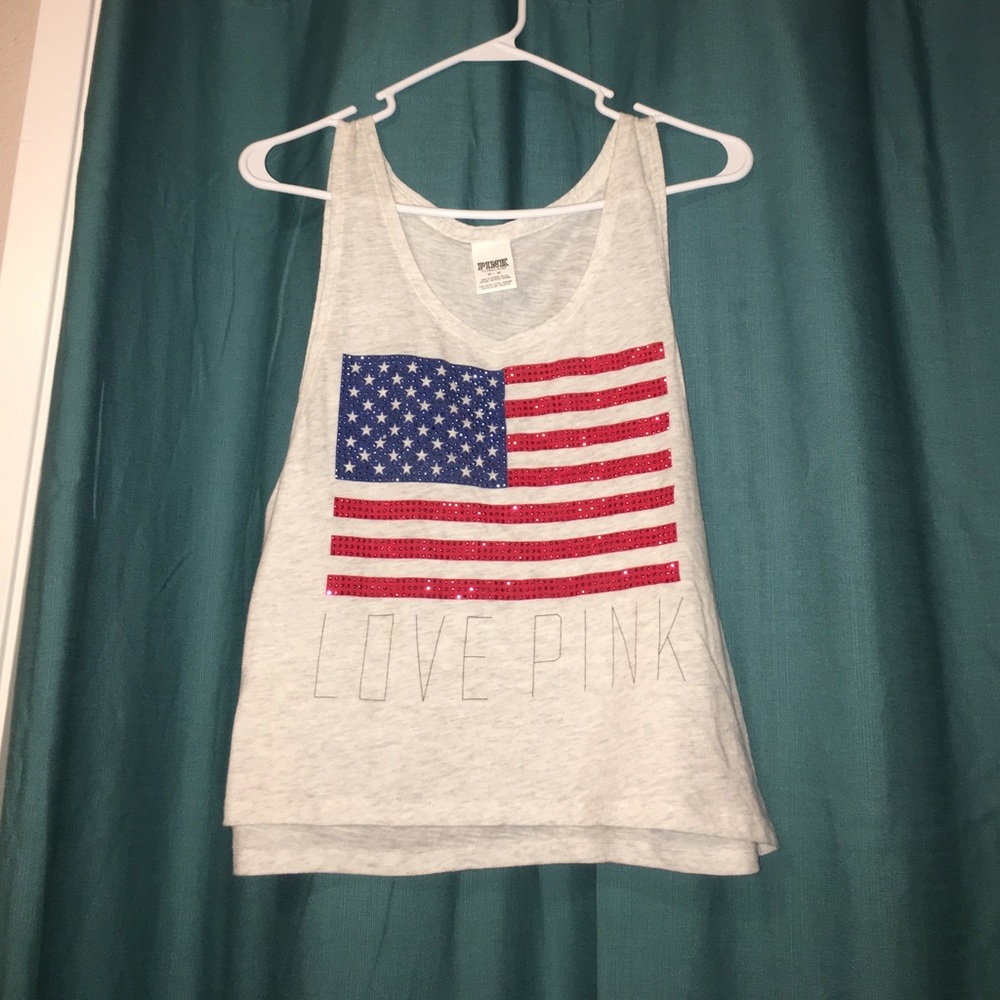 PINK Victoria's Secret American Flag tank top!
