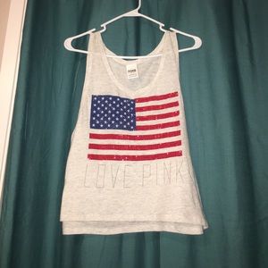 PINK Victoria's Secret American Flag tank top!