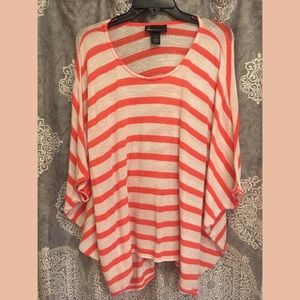 Striped Pink&White Lane Bryant Tunic
