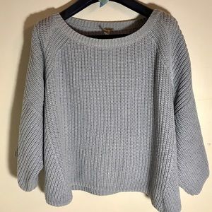 Crop sweater in soft cotton