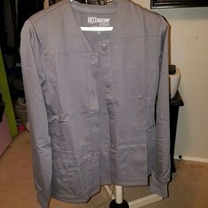 XS nickel greys anatomy scrub jacket