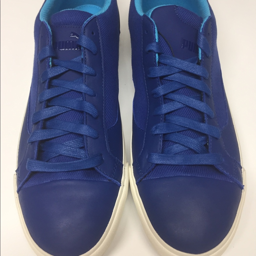 Puma Rush -Alexander McQueen Blue Leather Sneakers