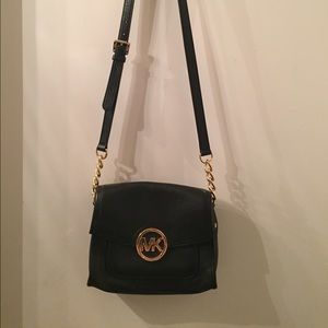 Leather black purse