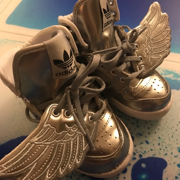 Jeremy Scott adidas js wings metallic size 6k - Picture 2 of 2
