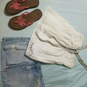 Medium white cute top