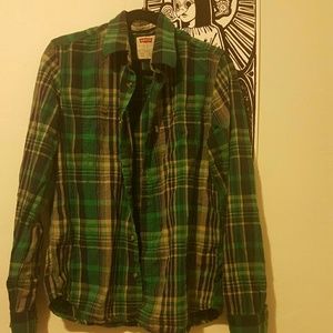 Levi's Green Long Sleeve Flannel