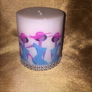 Custom bling candle