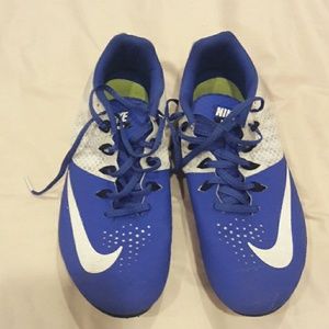 Blue Nike Track Shoes