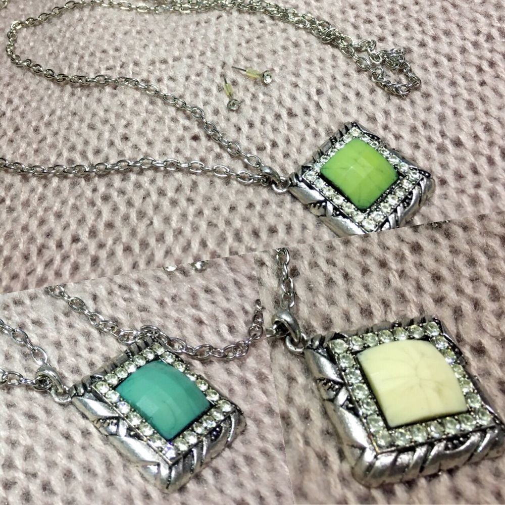 Unique necklace available with earrings