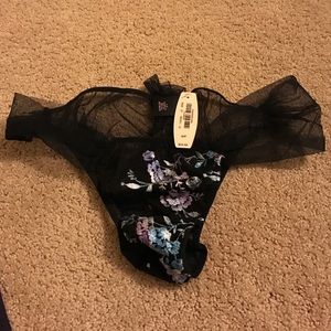 Brand new panty with embroidery & lil bow in back