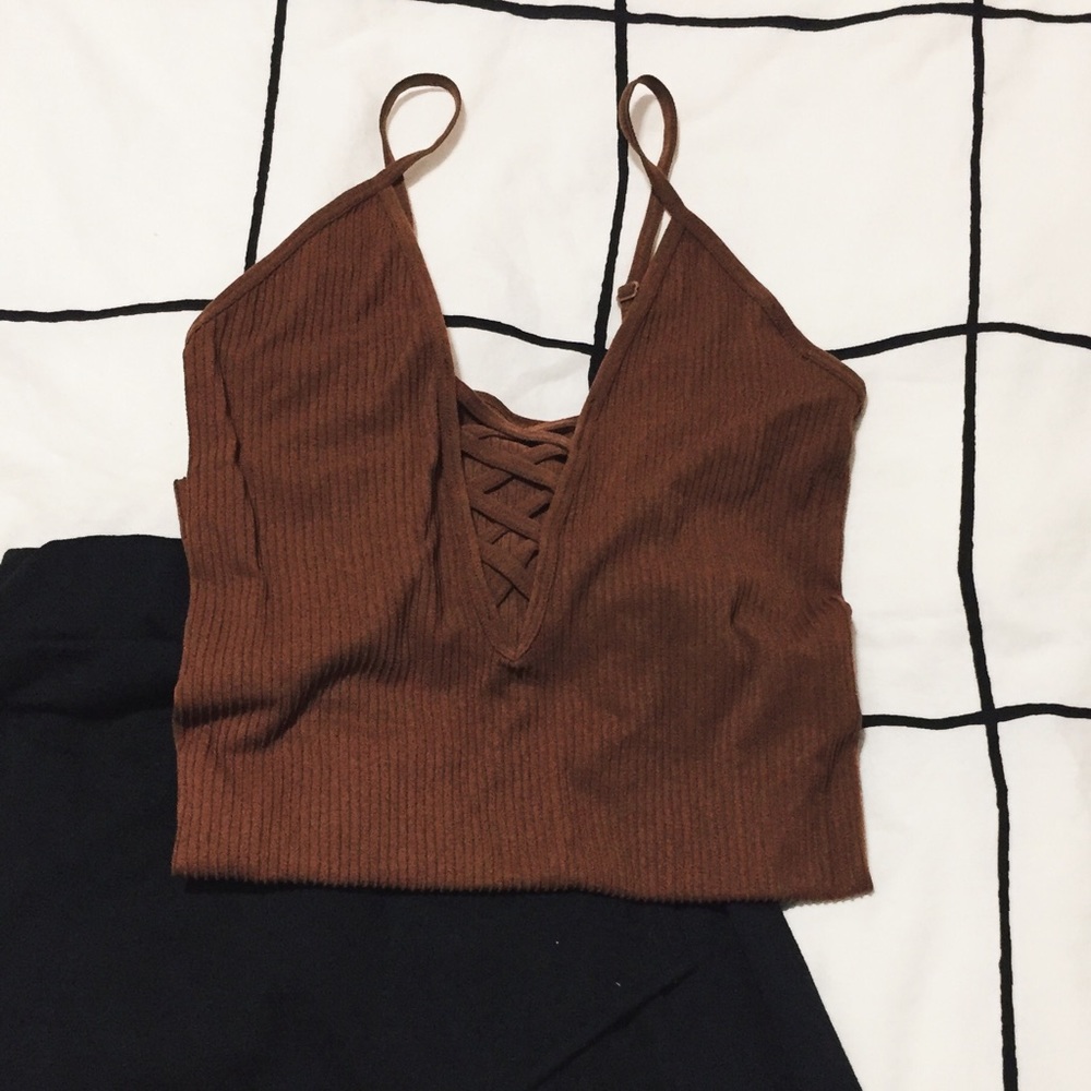 Forever 21 Lace Up Bodysuit