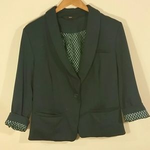 Dark turquoise jersey Blazer