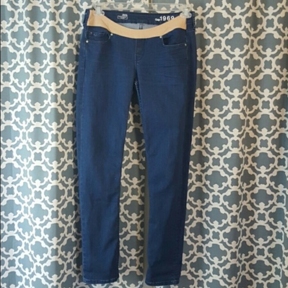 Gap 1969 Demi panel always skinny maternity jeans