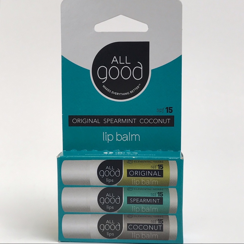 All Good Lip Balms SPF15 Organic (3 Sticks)