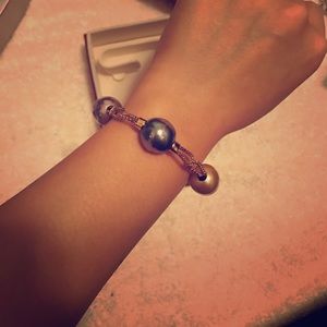 Majorica pearl link bracelet