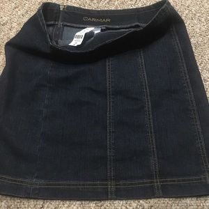 Carmar LF denim skirt NWT