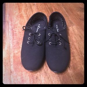 little black loafers