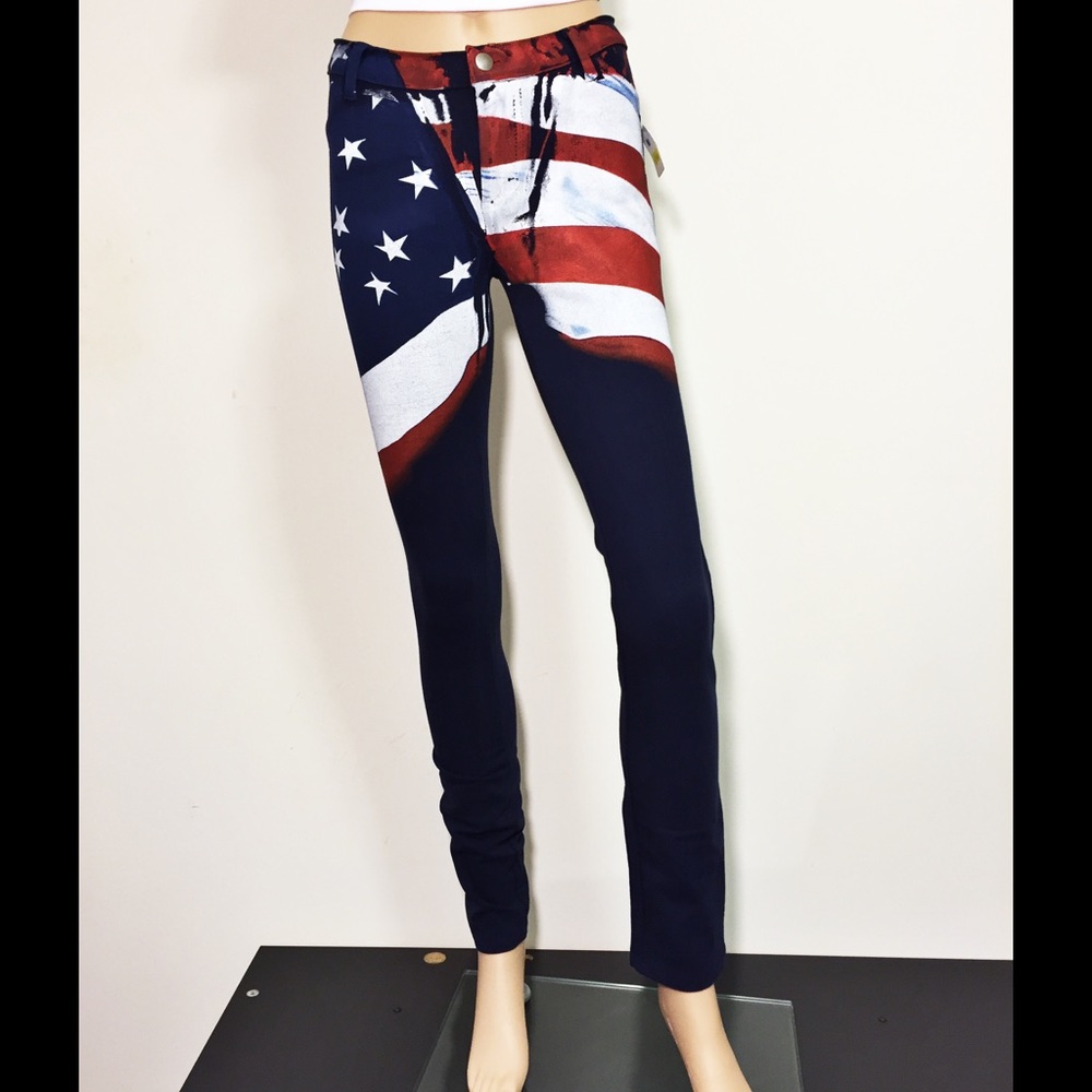 noblita american flags pants Blue, Capris, New.