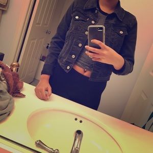 Dark wash denim jacket