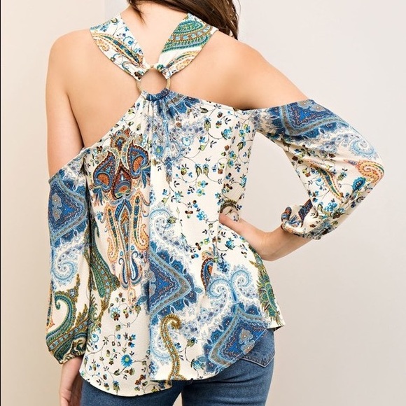 1 SMALL LEFT❣️Paisley Boho Top - Picture 4 of 4