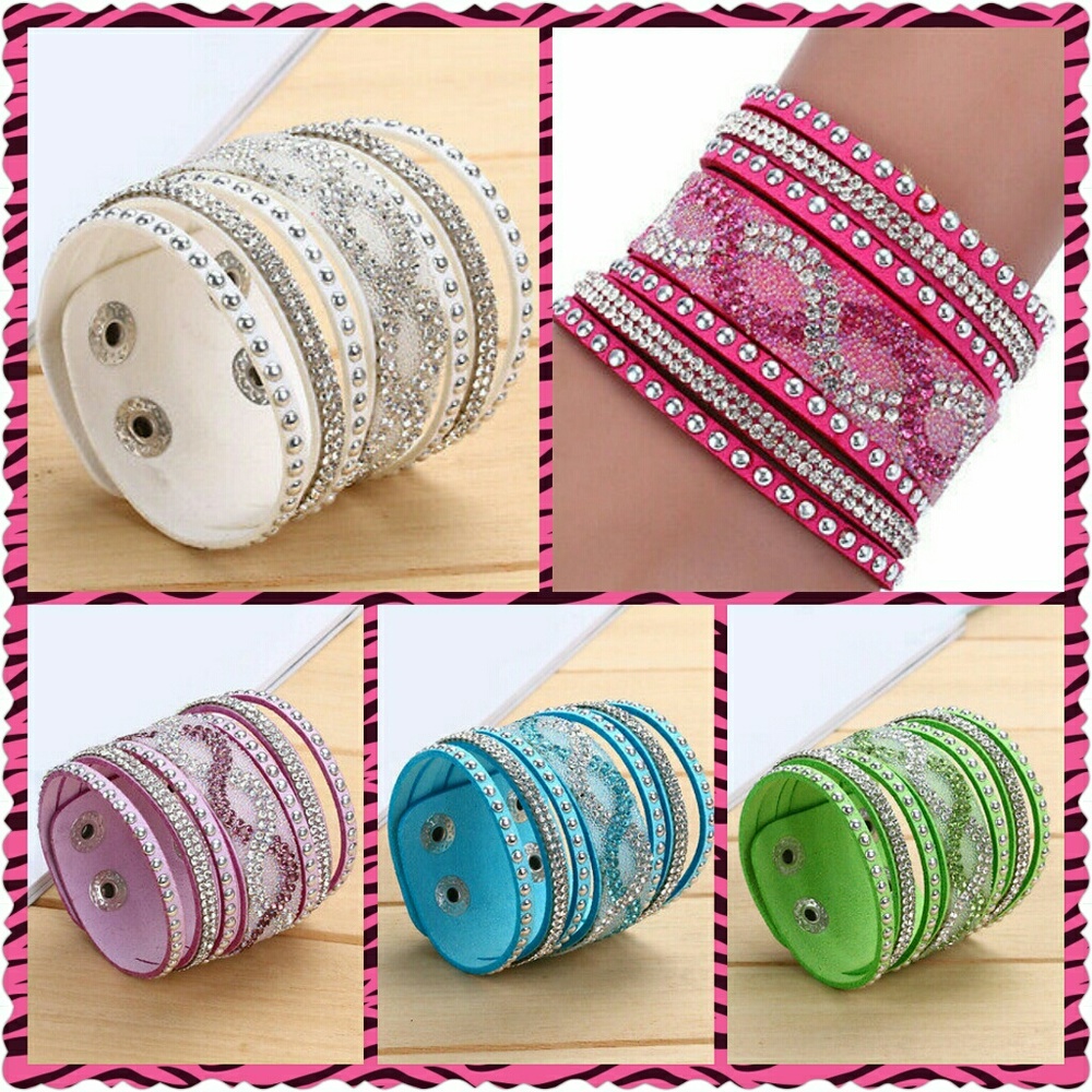 *SALE* NIP Rhinestone Bling Cuff Bracelet