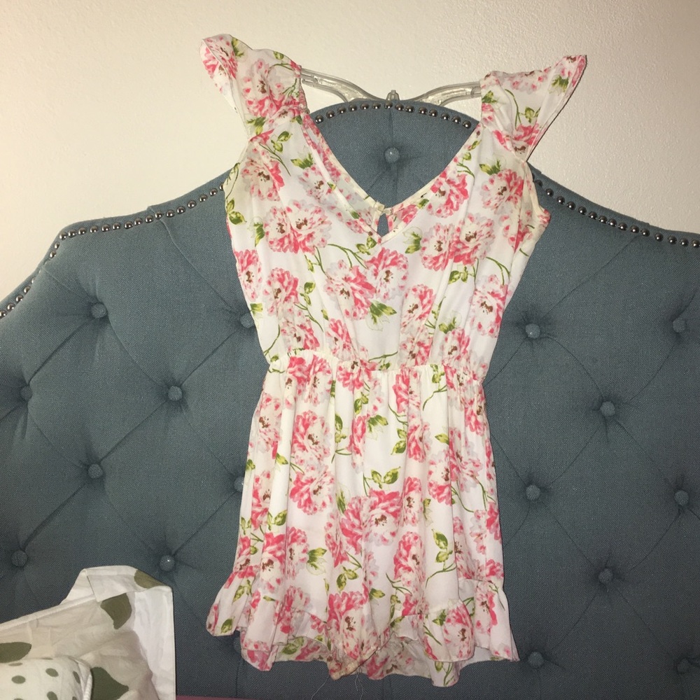 FLORAL PRINTED ROMPER