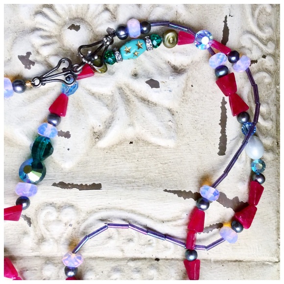 . {CRYSTAL LARIAT} Handmade precious gems + silver - Picture 5 of 8