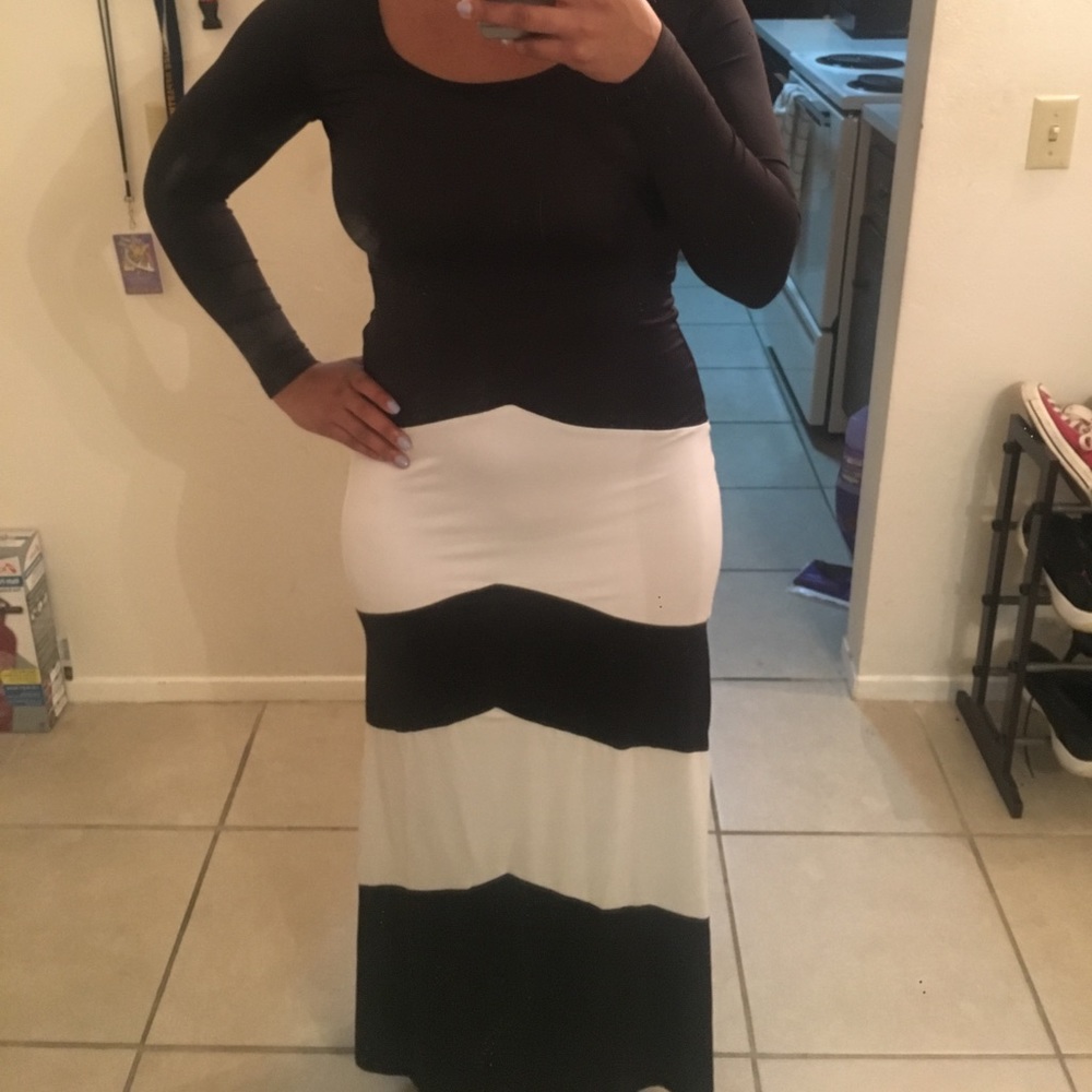 Long Sleeve Striped Dress