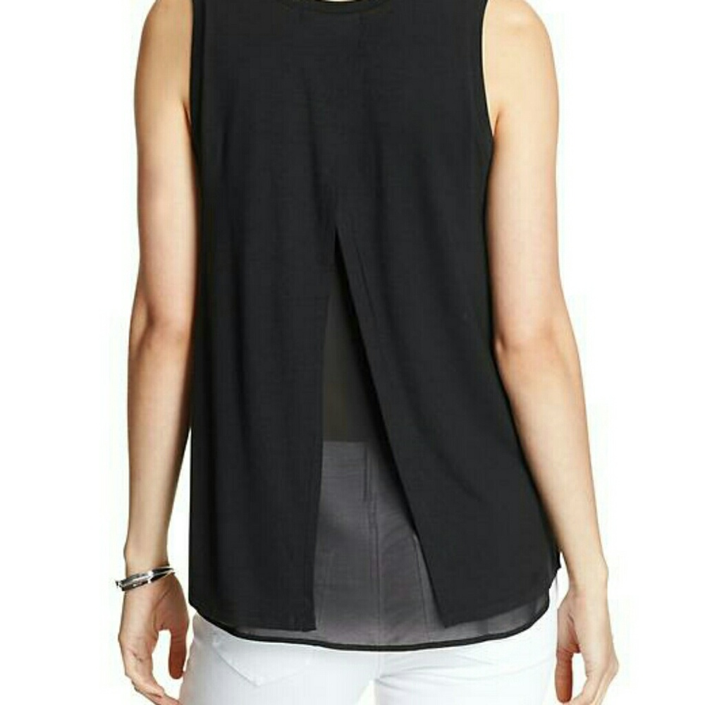 CLOSET CLEAR OUT  Layered Woven Back Top