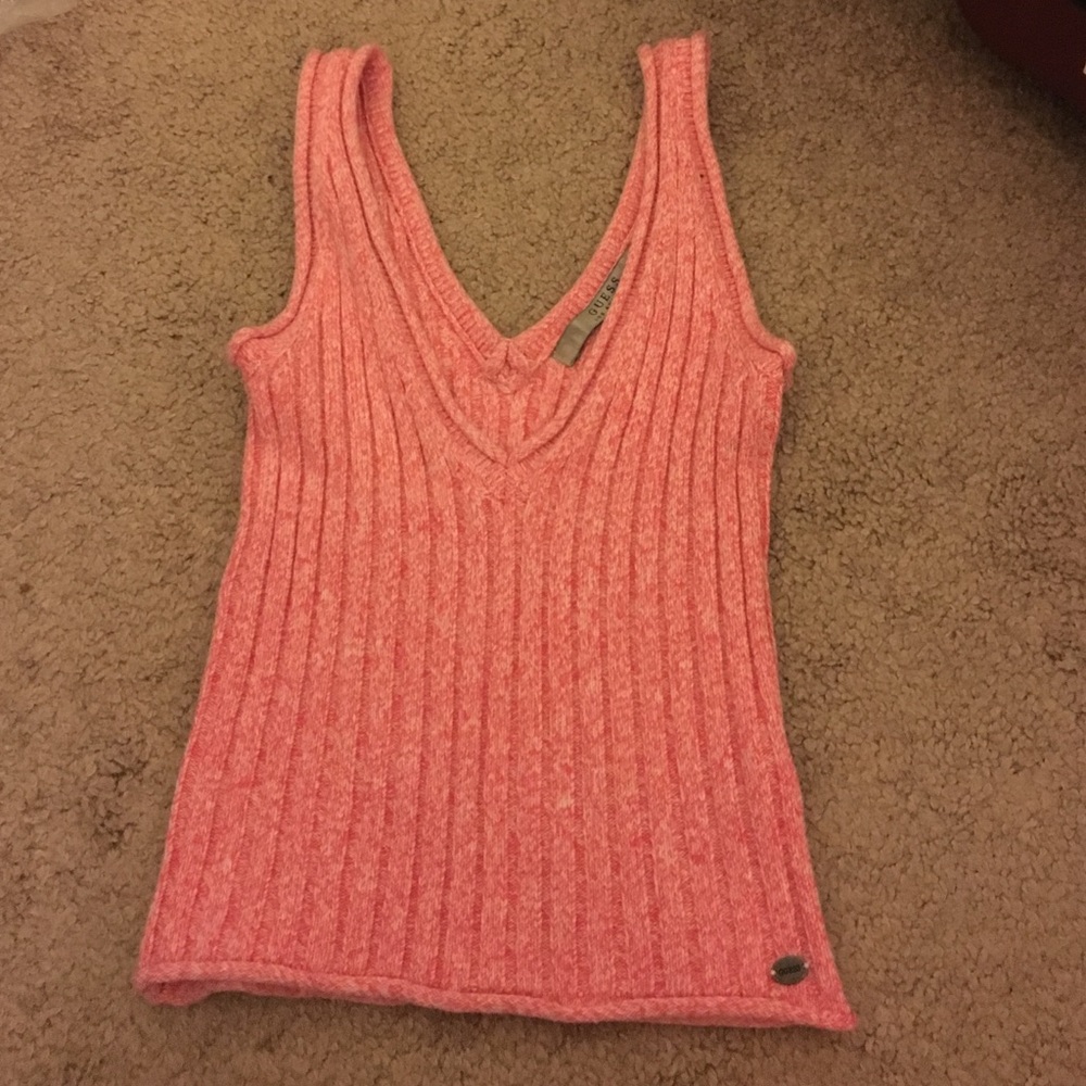 Cropped knit tank