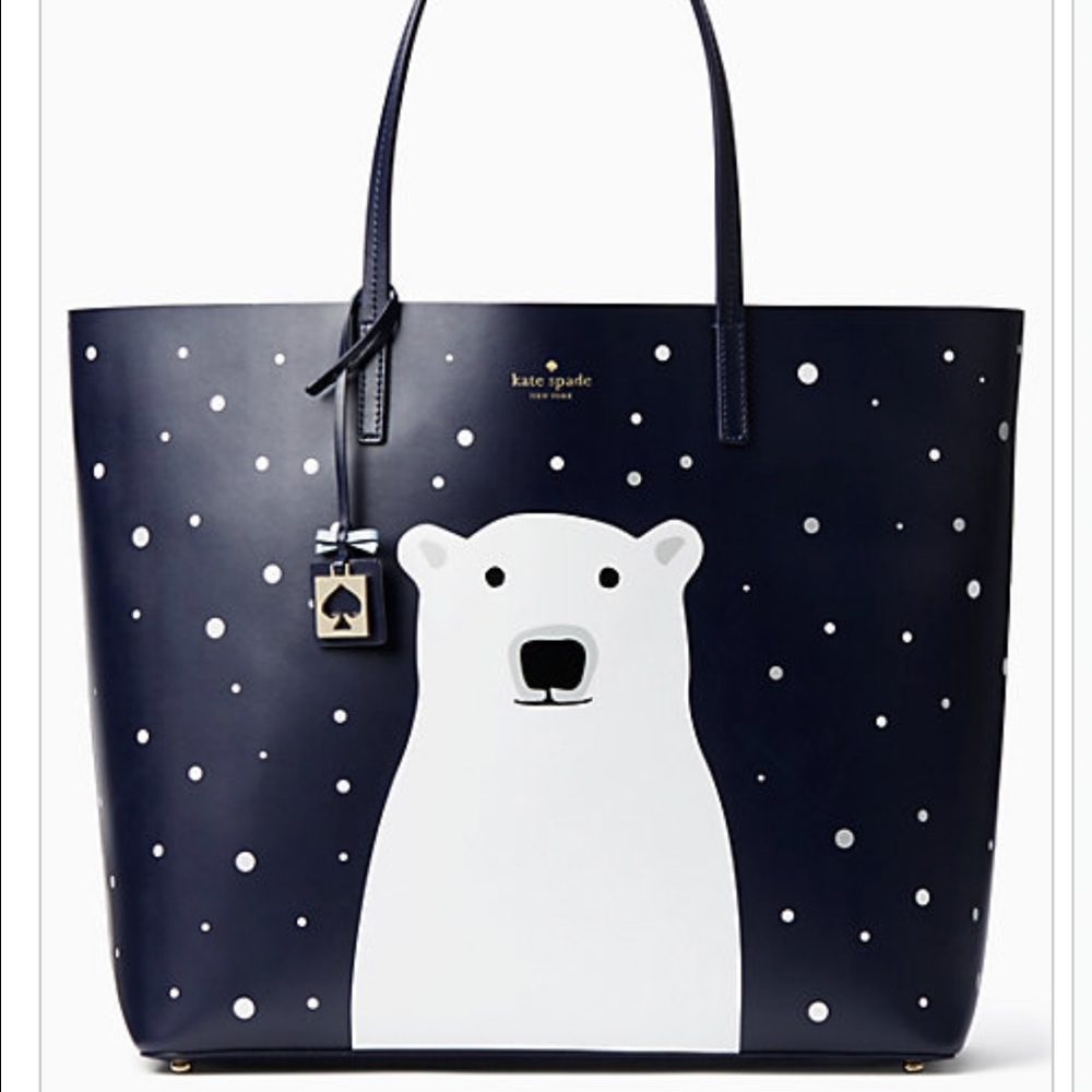 Kate Spade Polar bear tote, NWT