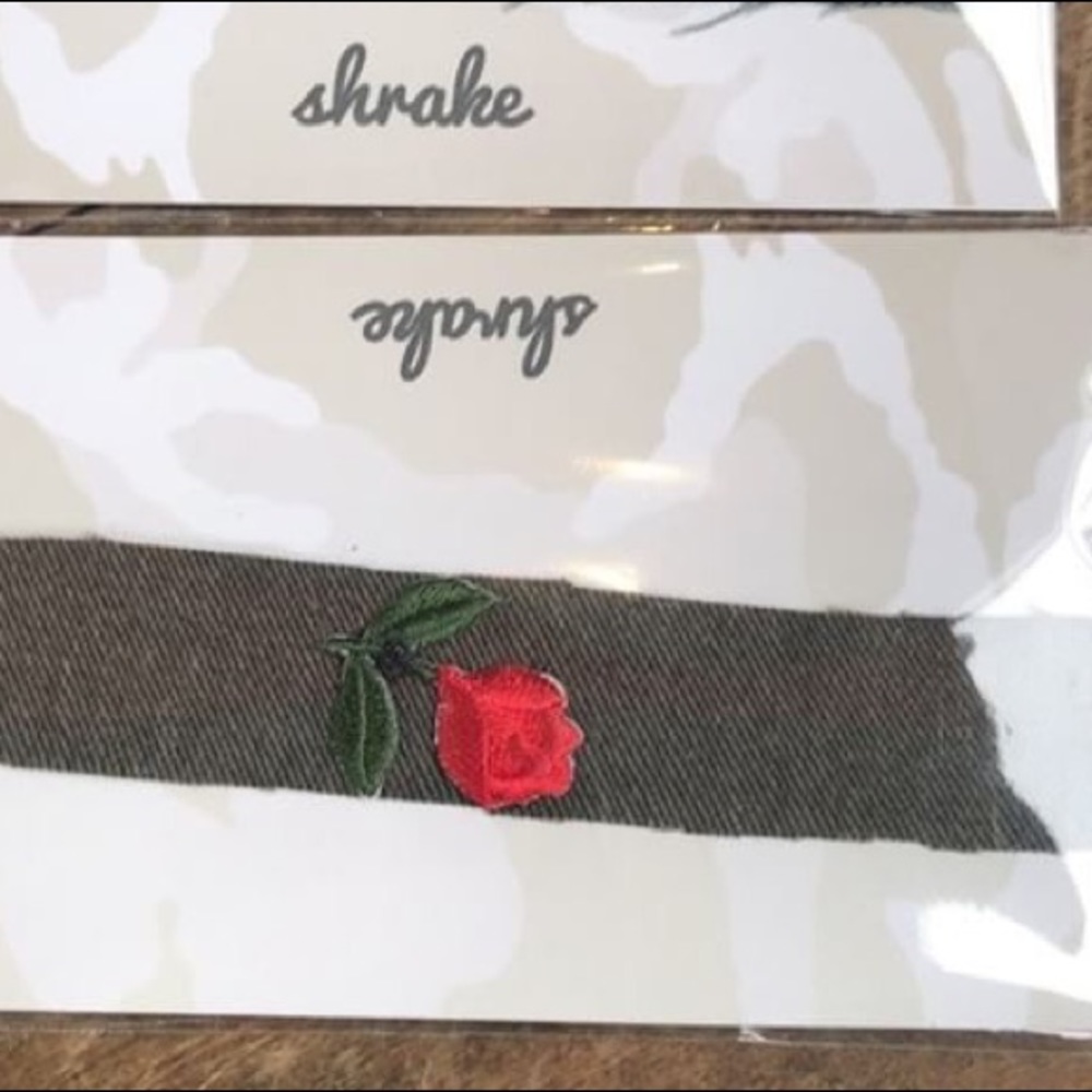 LF Stores rose embroidered choker brand new in bag