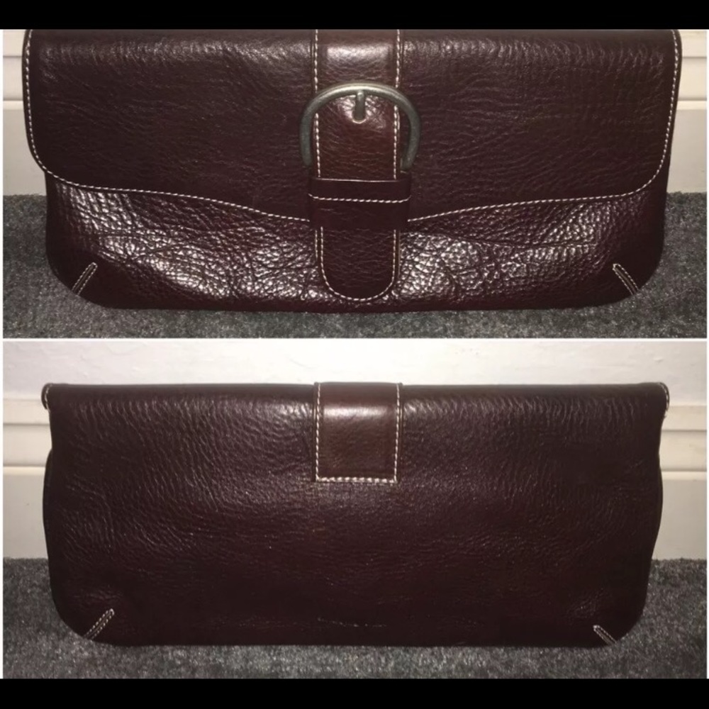 Christopher Kon Brown Classic Everyday Clutch