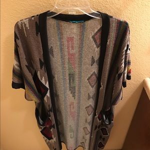 Southwest Large long sweater w pockets