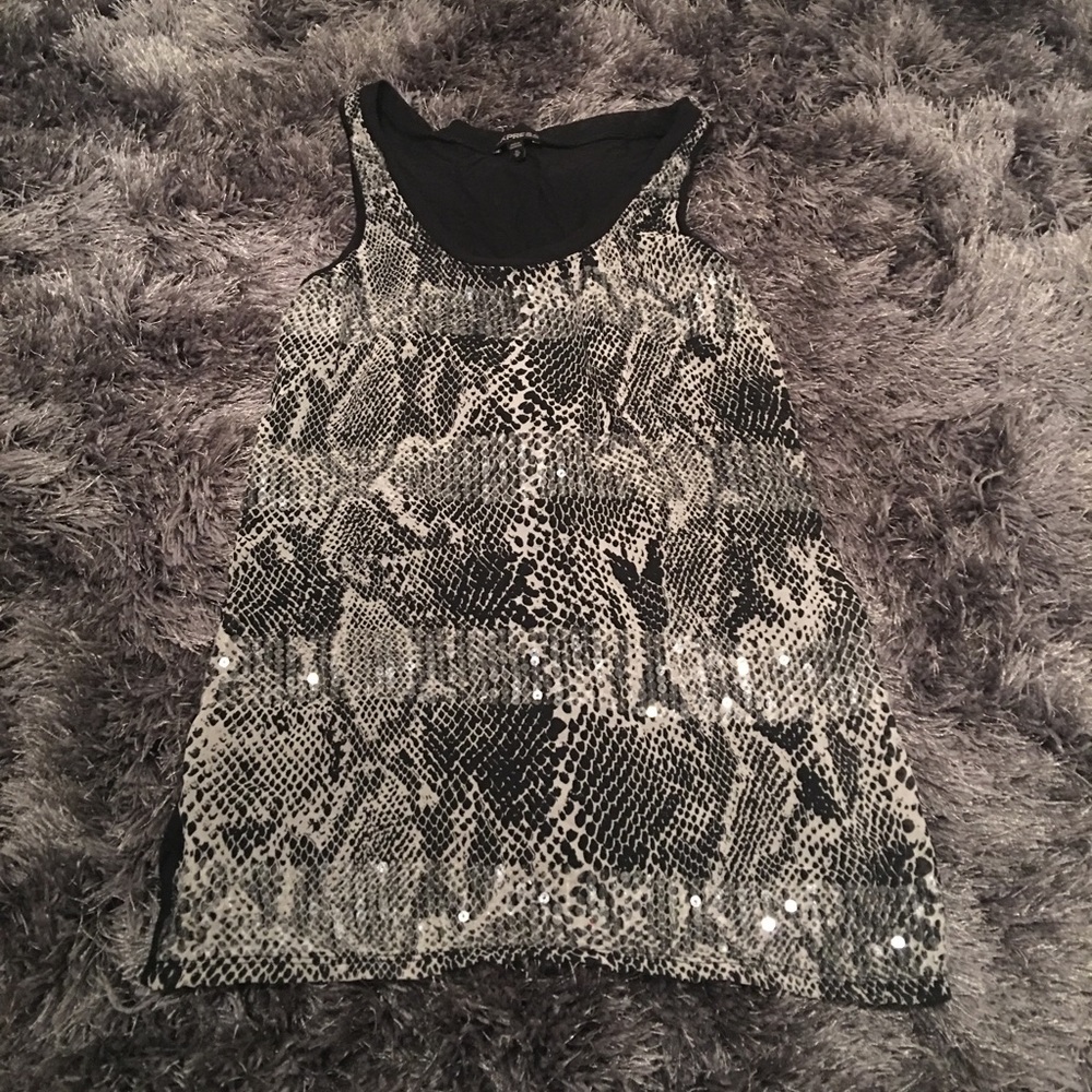 Zebra with Bling Tank Top