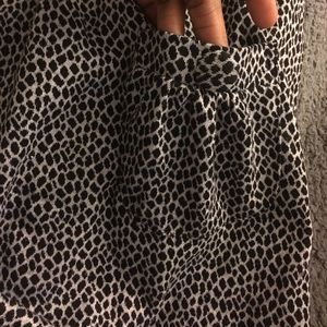 Black & white cheetah dress