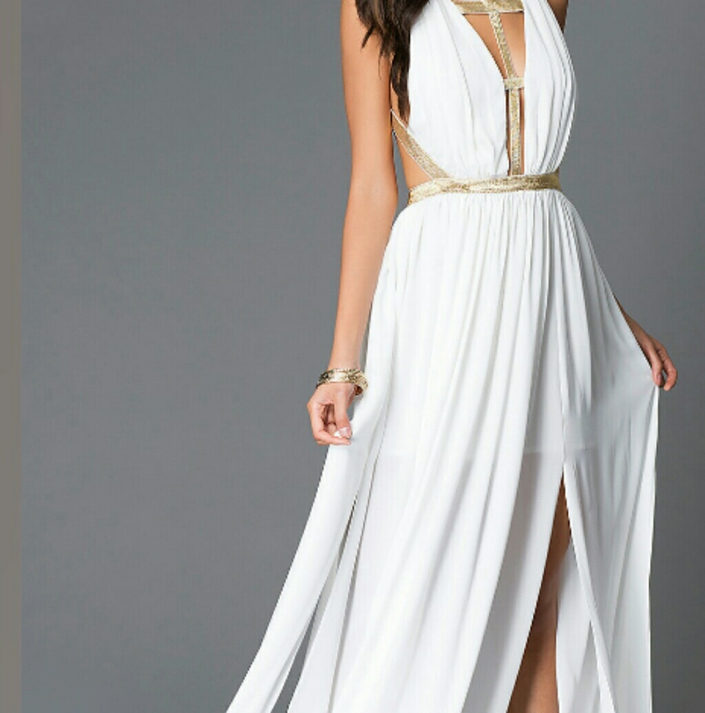 White long dress