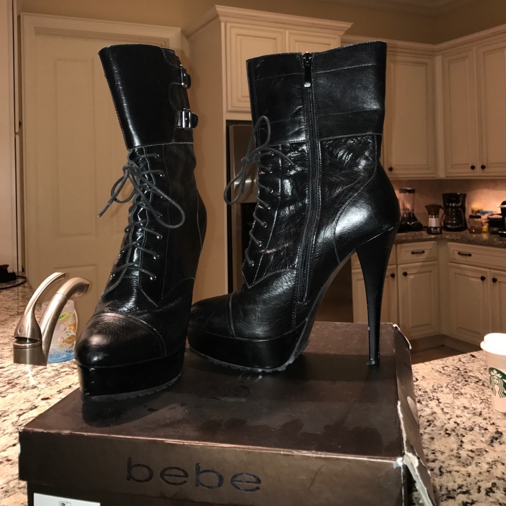 Black BeBe boots**will consider trade