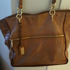 Badgley Mischka  faded worn.  Straps need fixing.