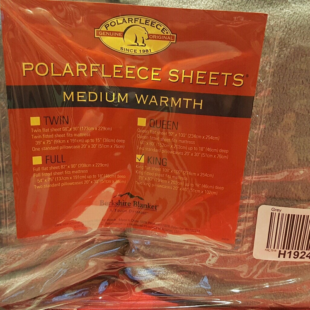 Polar fleece sheets